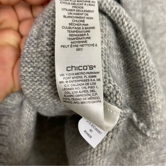 Chicos Cabin Fair Isle Raglan Pullover 16/18 - Picture 7 of 7